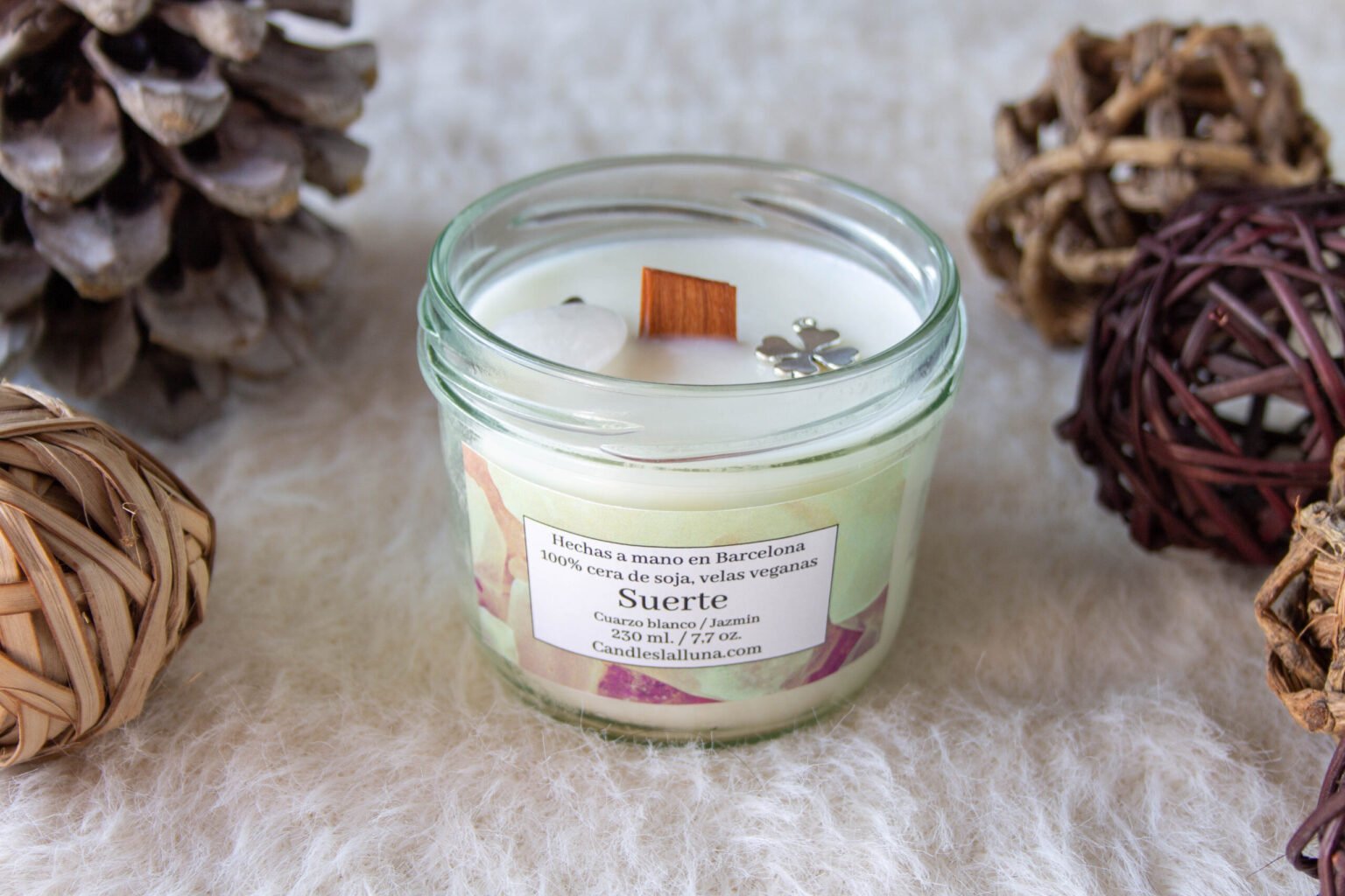 Vela de soja esoterica cuarzo blanco (3)