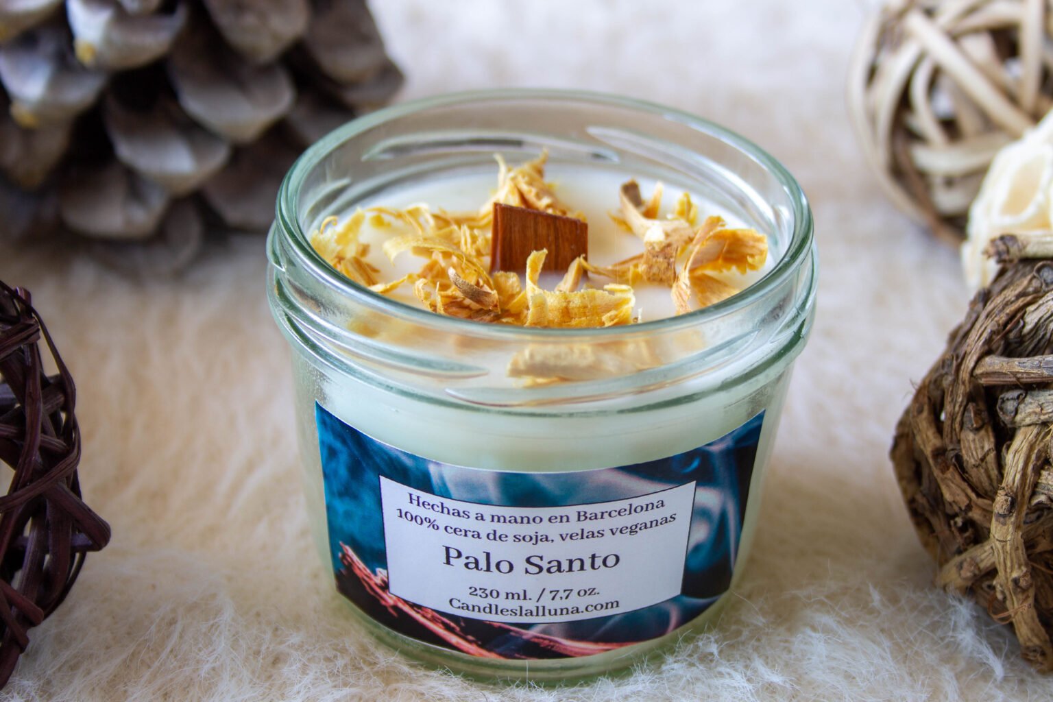 Vela vegana cera de soja aroma palo santo (4)