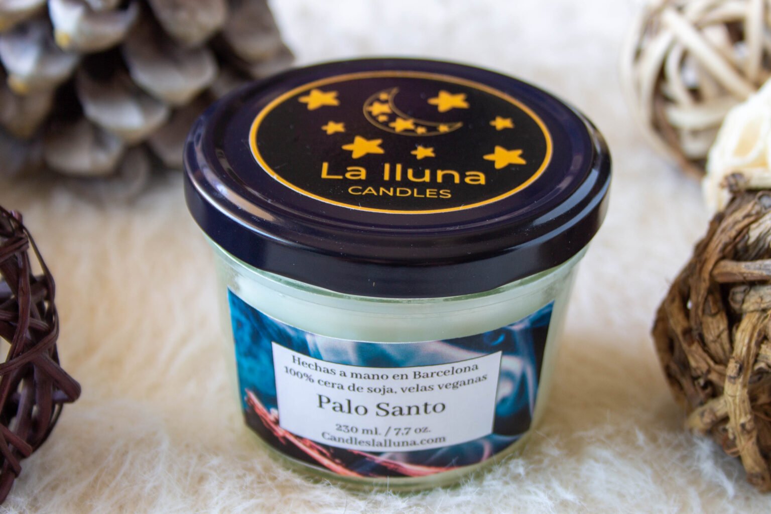 Vela vegana cera de soja aroma palo santo (8)